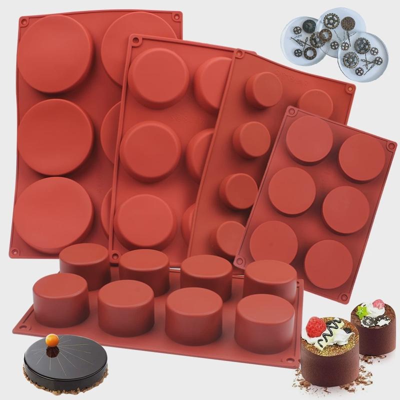 Soap Making Instructions - 丸型シリコンソープモールド DIY手作り石鹸作りツール シリコン型 チョコレートケーキ キャンドル用 簡単リリース＆再利用可能