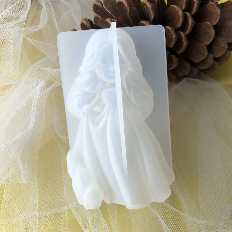 3D かわいいプリンセスシリコーンキャンドルモールド天使の女 - Soap Making Gifts のレビューと価格