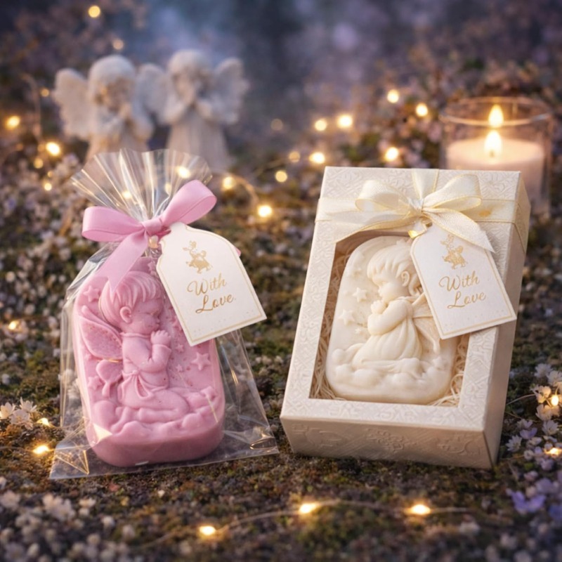 天使のシリコンモールド、石鹸作り用品、祈る妖精の赤ちゃんデザ - Soap Making Kit For Beginners のレビューと価格